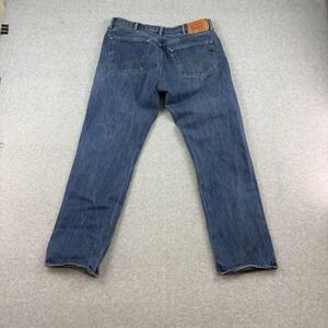 LEVI 501 Men's 36x33 100% Cotton Denim Straight Leg Button Fly Jeans Blue EUC
